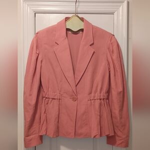 Ulla Johnson Marras Silk Blend peplum Jacket Size Small
